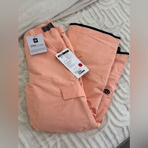 NWT 686 Lola Insulated Snow Pants - Pink Coral, Size Youth L (Women XS)